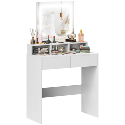 Led dressing table with mirror - led,
