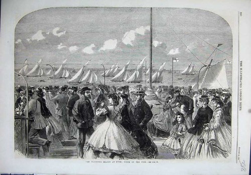 Old antique print - antique, 1864