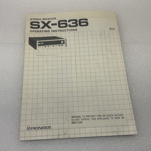 Pioneer 636 receiver - sx-636,