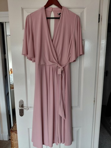 Bnwt debut pink midi - pink, wrap