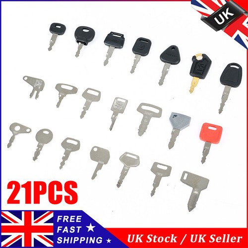 Digger excavator key set 21 - excavator,
