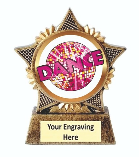 Dance trophy star award disco - dance,