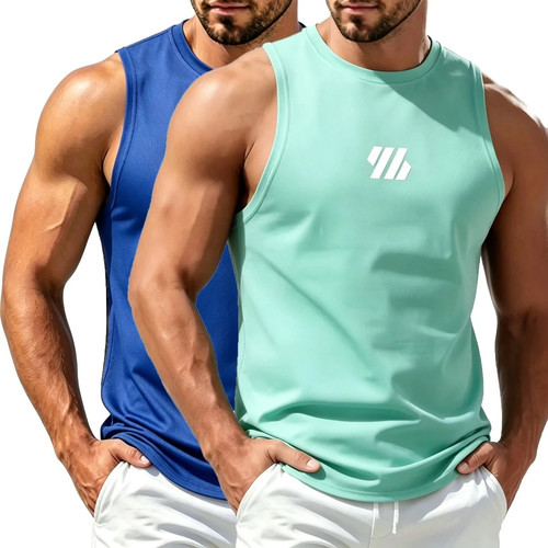 Men casual fitness tank - fitness, top