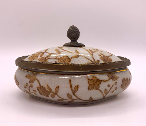 Oval porcelain trinket - oval,