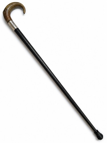 Antique bovine horn crook - antique,