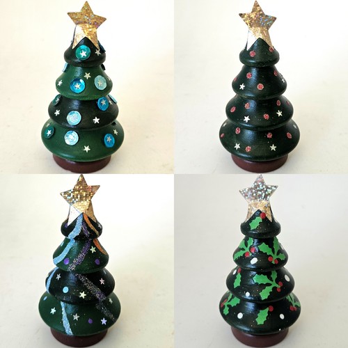 Handpainted wooden christmas - handpainted,