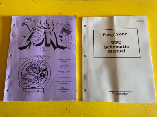 Party zone pinball manual - party,