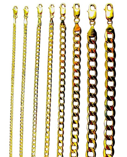 14k yellow gold curb - curb, cuban