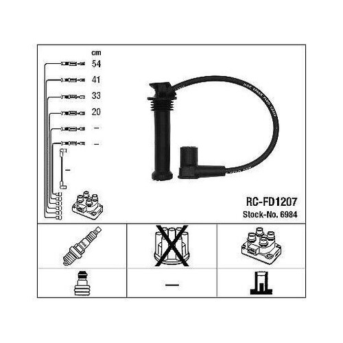 6984 ngk ignition cable kit - cable,