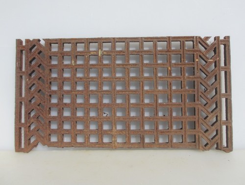 Victorian iron floor grate - iron,