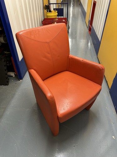 Bright orange leather - bright, modem