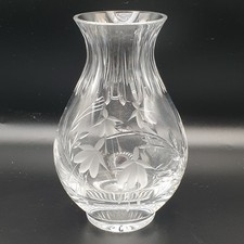 Stuart Crystal Vase Fuchsia