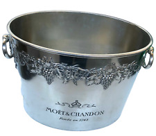 MOET CHANDON MAGNUM CHAMPAGNE BUCKET COOLER PEWTER VERY RARE HTF NO 3 INNER PLAT