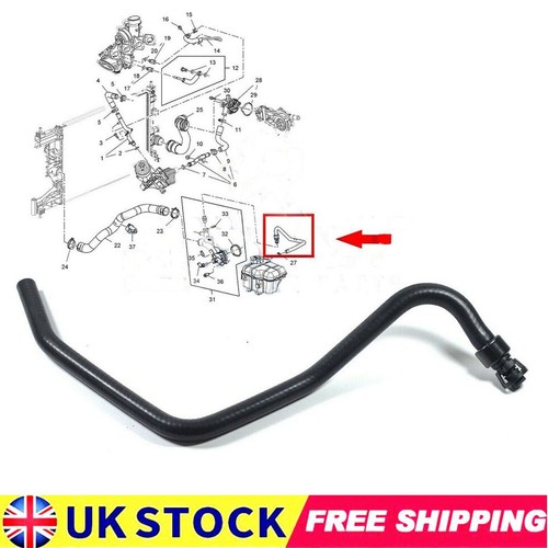 Coolant radiator hose pipe - coolant, for