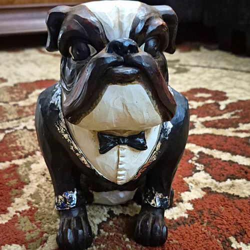 English bulldog resin figurine - english,
