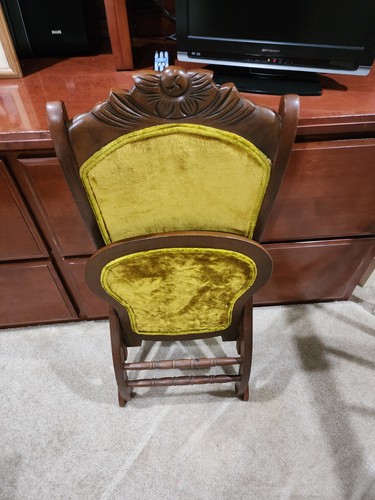 Vintage fold rocking chair - up,