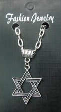 Star of David Pendant Necklace 20" or 24 Inch Jewish Magen Judaism Māḡēn Dāwīḏ