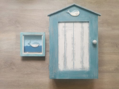 Wall cabinet shabby chic - cabinet,