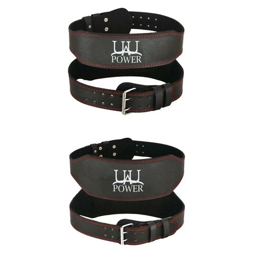 Leather weight lifting - leather, belt