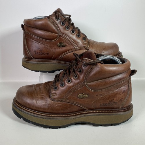 Lacoste leather walking boots - leather,