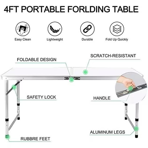 Folding camping table light - folding,
