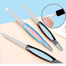 2-in-1 Nail File - Cuticle Remover Trimmer & Buffer Manicure Tool for Nail Care