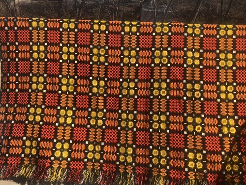 Vintage welsh wool tapestry - welsh,