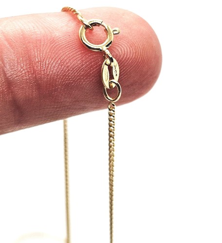 Gold chain necklace curb - curb, link