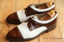 Bally Two Tone White Brown