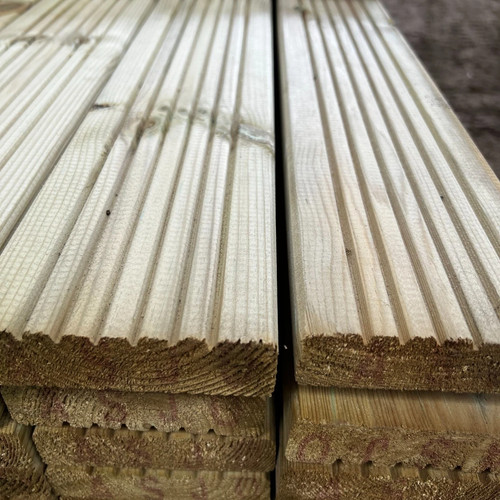 Treated timber decking - timber, board