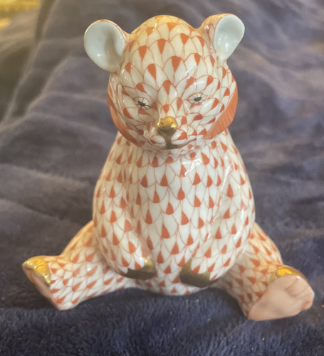 Herend porcelain fishnet rust - herend,