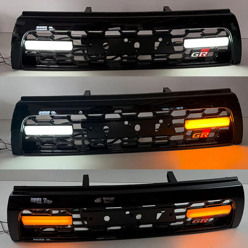 Lighted front grille assembly - lighted,