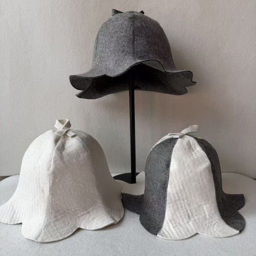For steam room cap - for, floral
