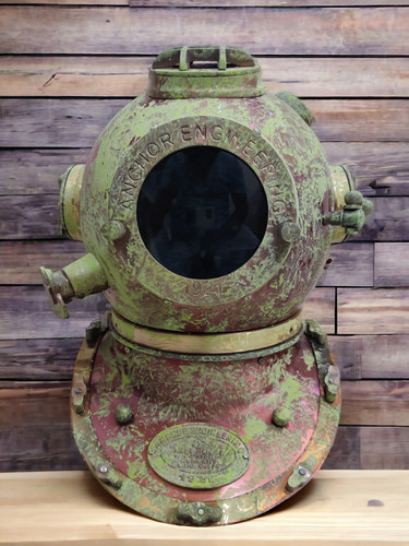 Antique brass scuba deep - deep, sea