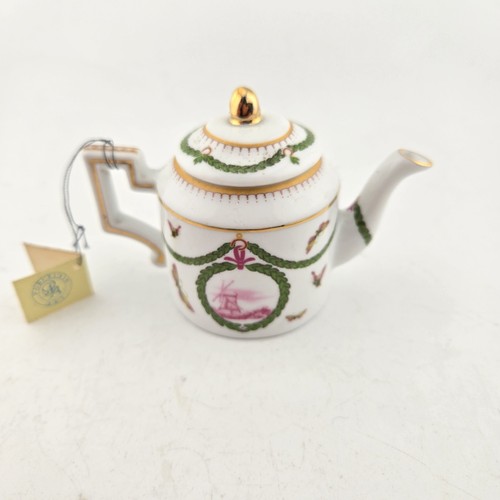 Miniature china teapot - miniature,