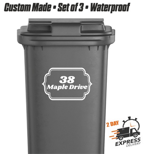 Custom wheelie bin - wheelie, stickers