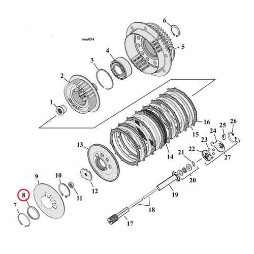 Seat clutch spring - clutch,