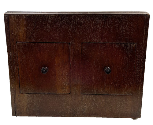 Vintage wooden box with - wooden,