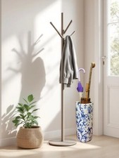 Round Floral Umbrella stand Durable Ceramic - A Sophisticated Touch for Home