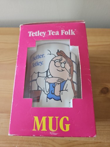 Vintage tetley tea folk mug - vintage,