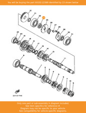 YAMAHA Oil Seal, 93102-22389