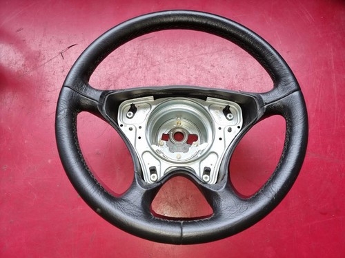 Leather steering wheel 390mm - leather,