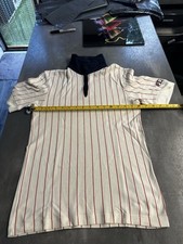 vintage fila bb1 polo Shirt XS White Red Blue Retro 80s Casuals Borg 16” P2P