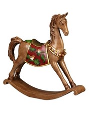 Festive Folklore Traditional Wooden Rocking Horse