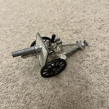 Vintage Lone Star Field Gun/Cannon, Chrome/Silver Finnish, Diecast Metal...