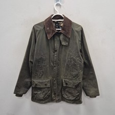 Barbour A320 Bedale Wax Waterproof Country Green Rain Jacket Coat Size C 36