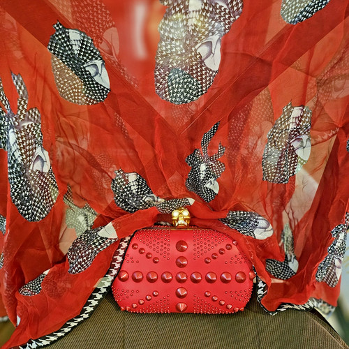 Alexander mcqueen red skull - red,