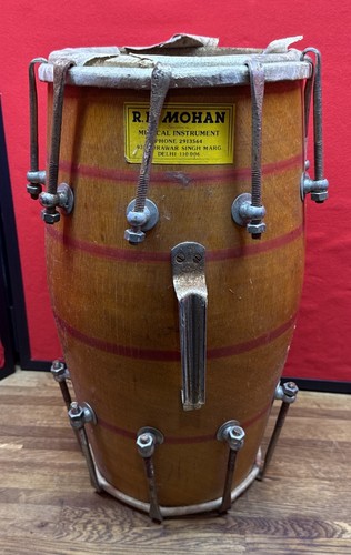 Wood dholak drum musical - wood,