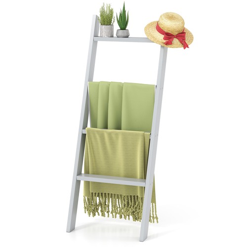 Rustic decorative towel - towel, rack