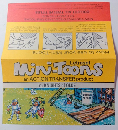 Rare letraset mini toons - rare,